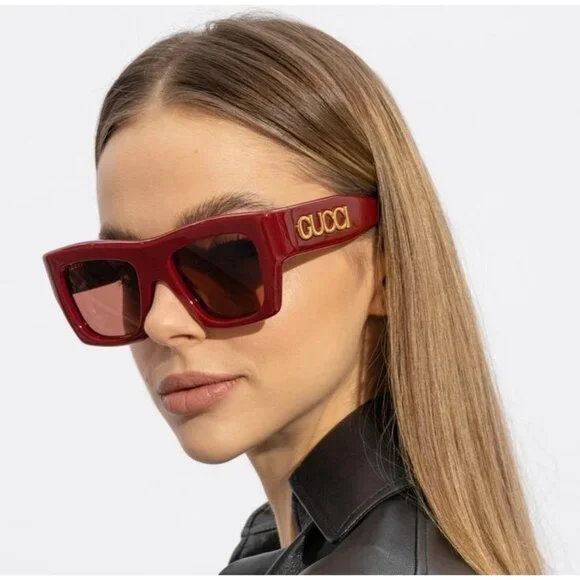 Gucci | Accessories | New Gucci Sunglasses Burgundy Brown  display picture 3